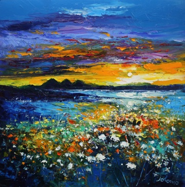The Paps of Jura from Head of Sween 24x24